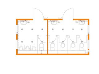Toiletteneinheit, 6 Meter, Damen/Herren getrennt mieten