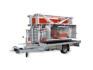 Fassadengerüstset, 64 m², auf Anhängerwagen mieten