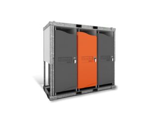Toilettenblock mit 3 Toiletten mieten