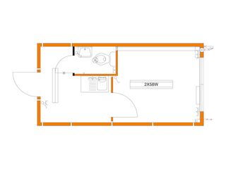 Kombinierter Raumcontainer, 6 Meter, FKW mieten