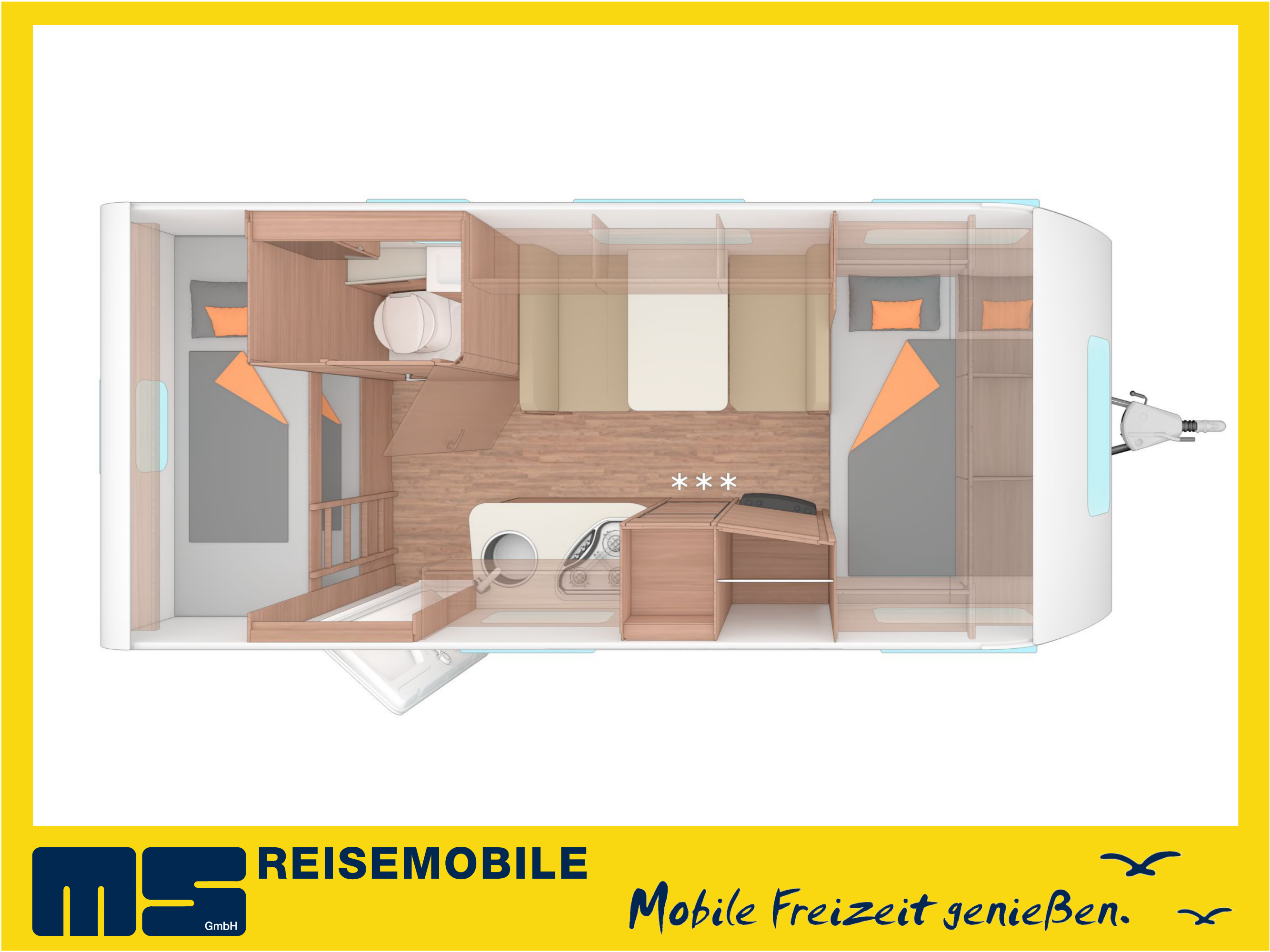 Wohnwagen Modell 2026 mieten **Weinsberg Caraone 480 QDK** Bilder sind Beispielbilder – 2