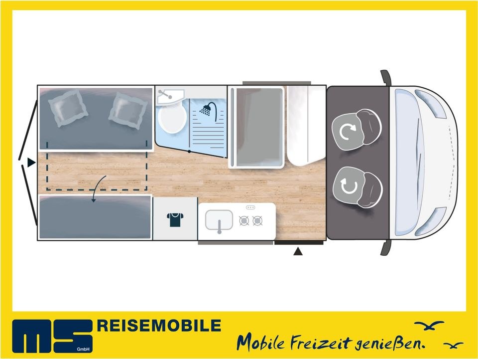 Freiheit auf vier Rädern Kastenwagen 5,41 m 2026 mieten in Münster – 2
