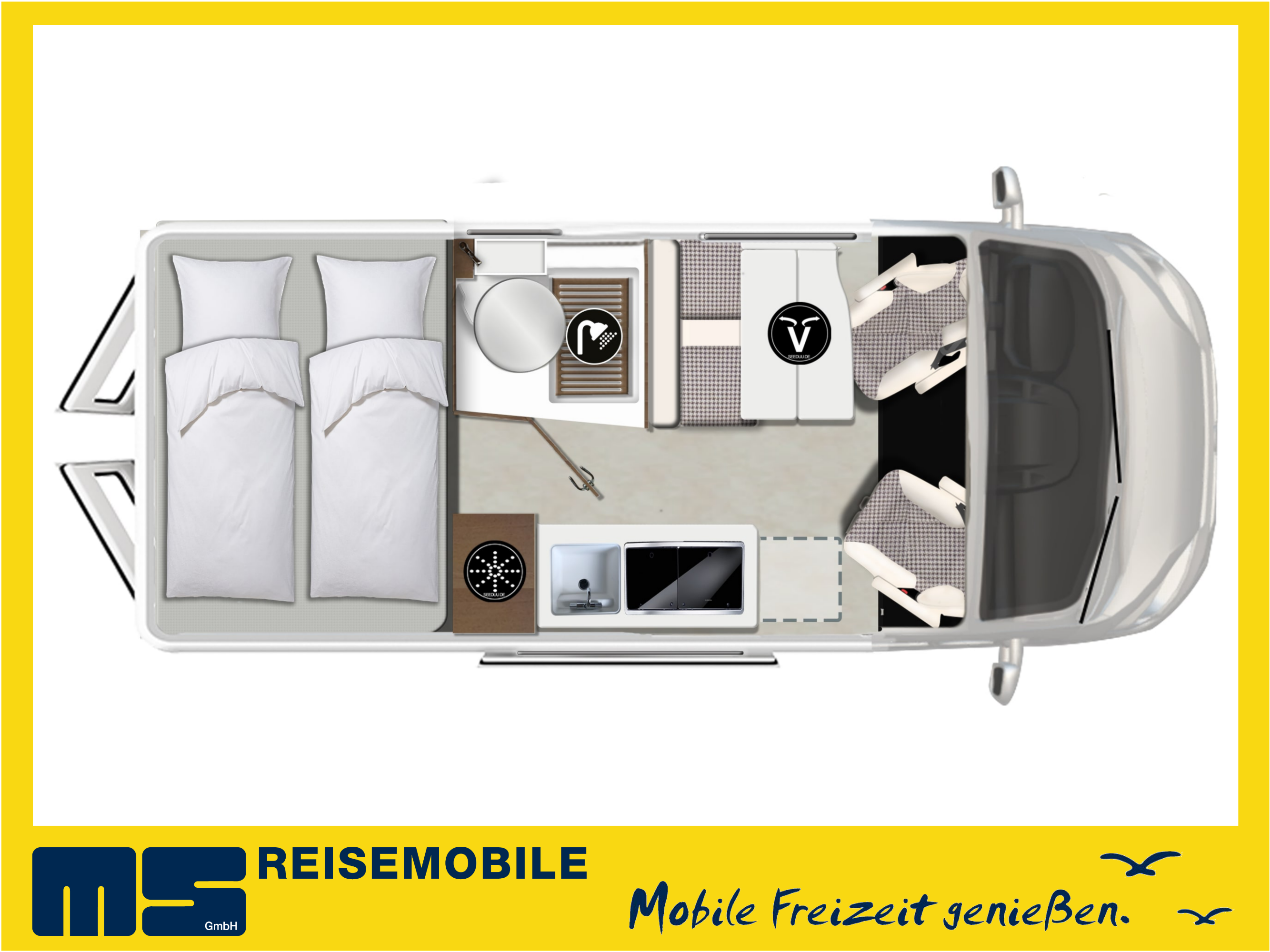 Wohnmobil - Reisemobil - Mietmobil Modell 2026 mieten **Karmann Davis 590, Bilder sind Beispielbilder** – 2