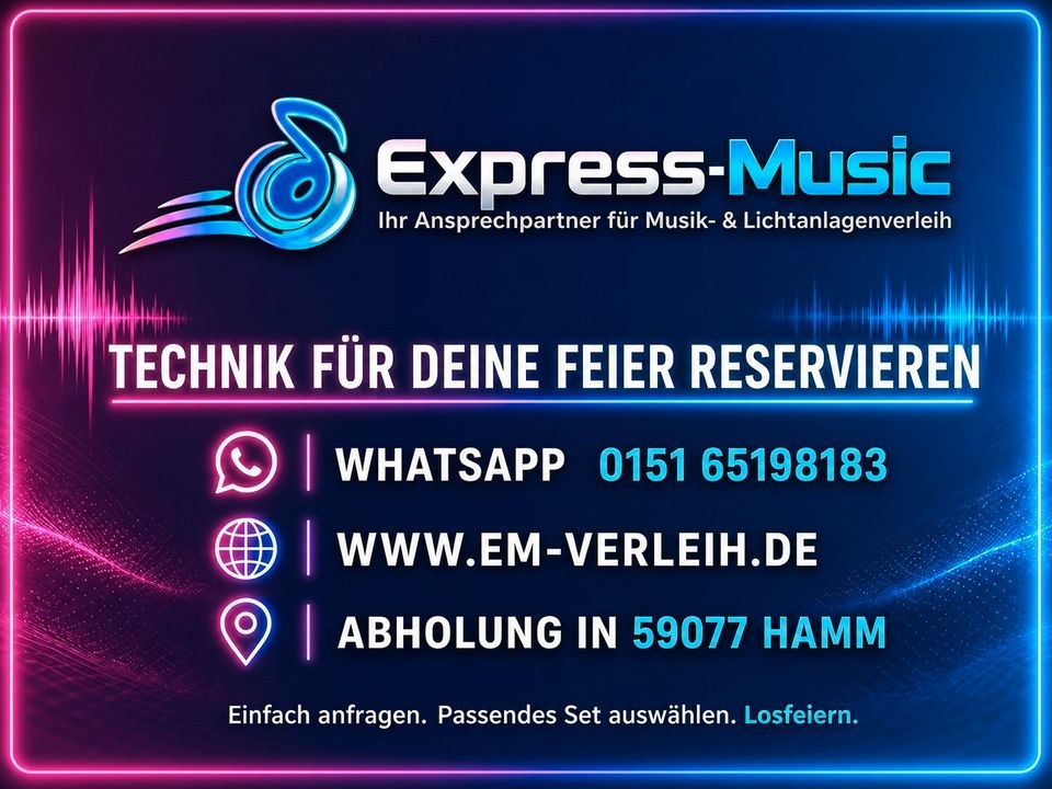 Musik Lichtanlage Veranstaltungstechnik mieten bei Express-Music – 3