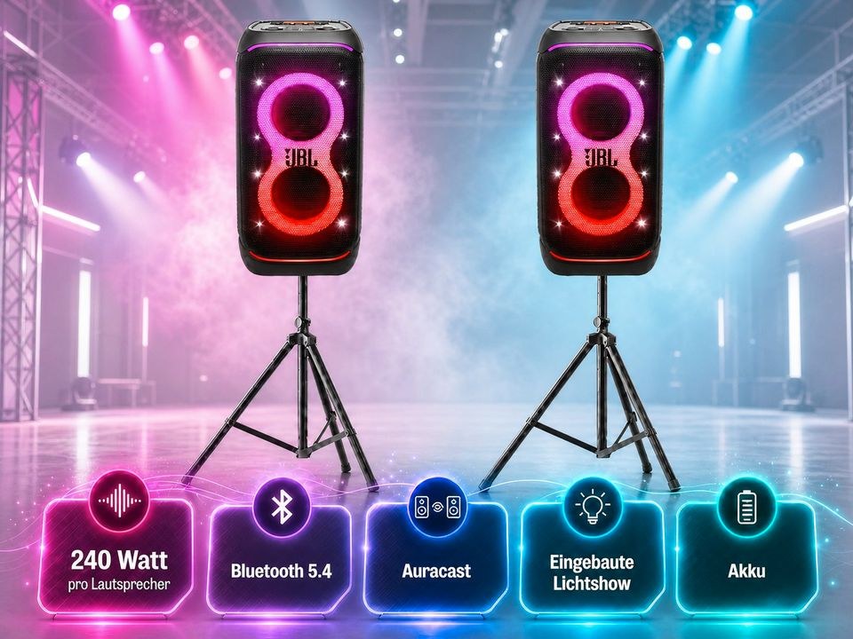 JBL PartyBox 320 einzeln als Duo Set mieten in Hamm – Party-Sound – 2