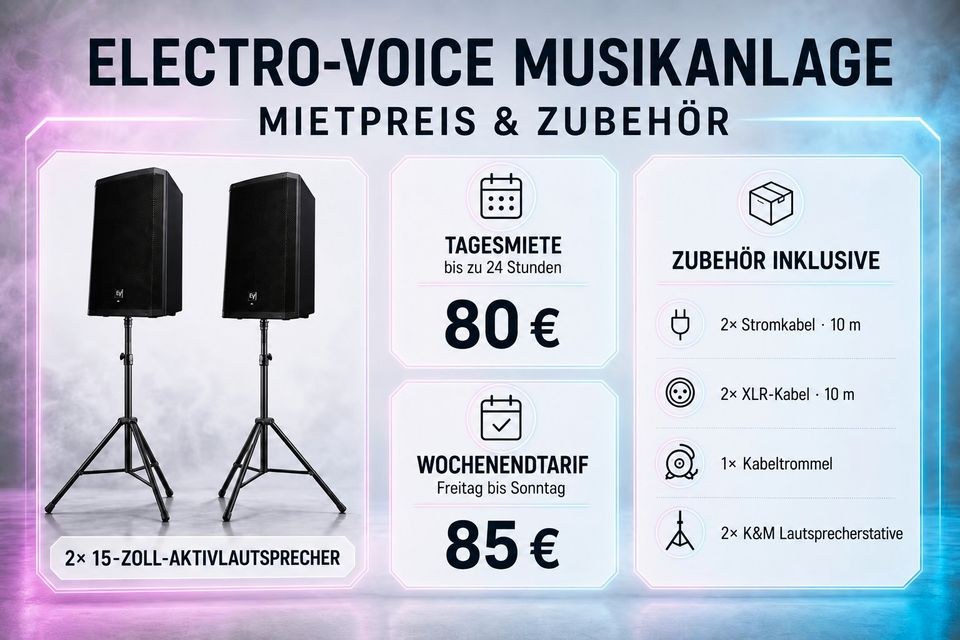 Musikanlage Syrincs Electro Voice PA mieten in Hamm – Party-Sound – 3