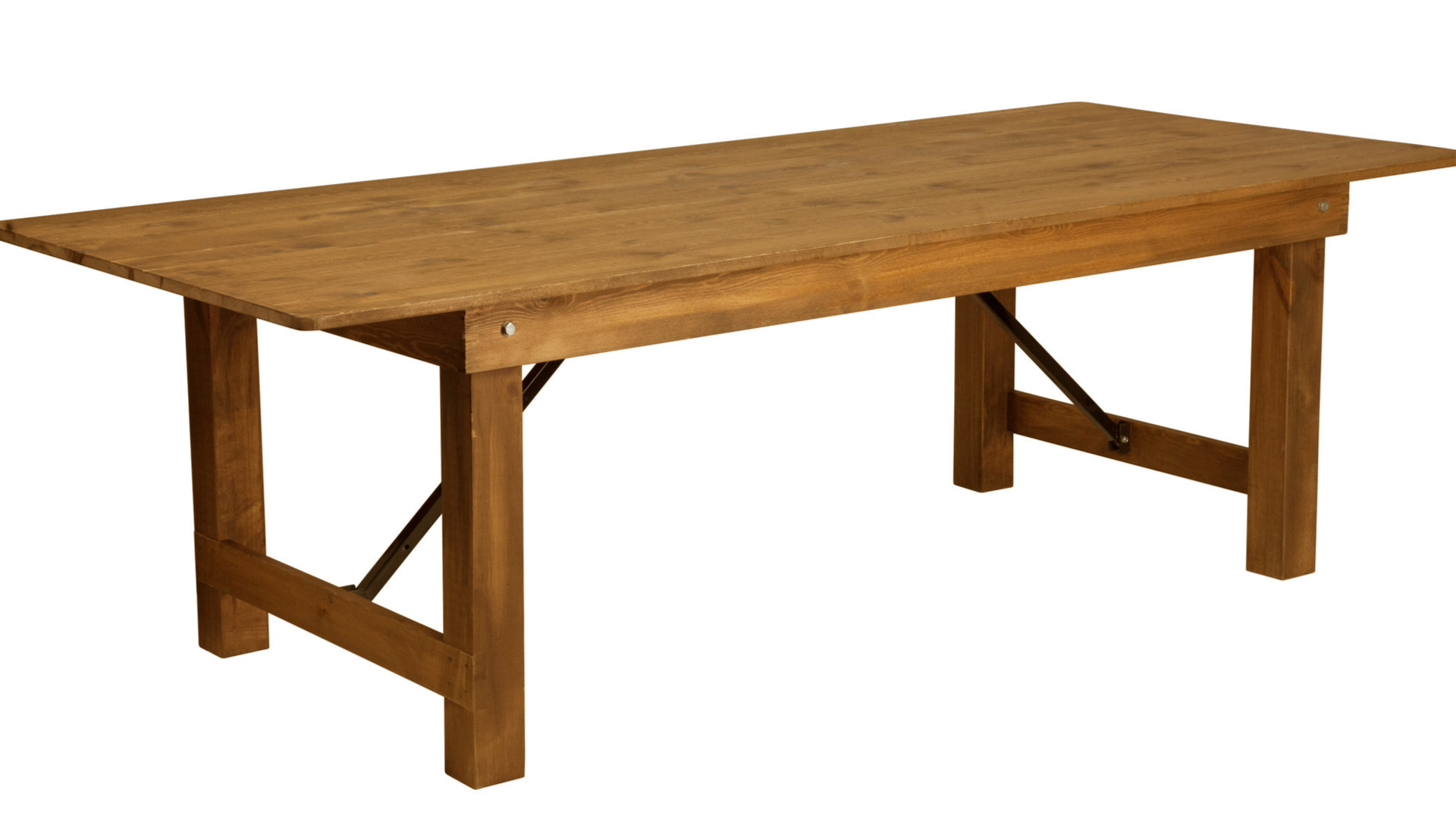 Rustikaler Holztisch / Crossback mieten für Vintage Hochzeit – 2