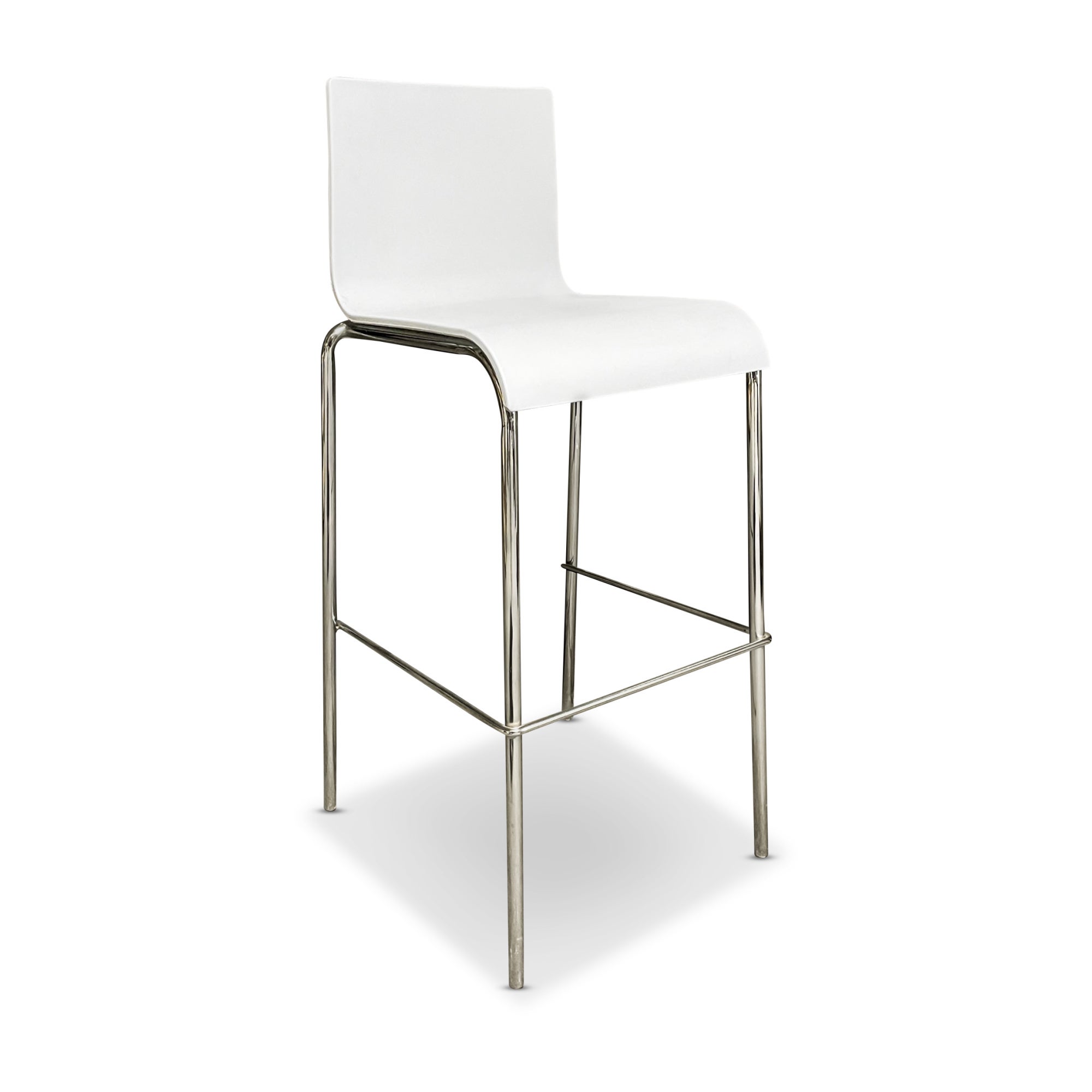 Barhocker mieten – Weiße Barhocker & Black Wood Serie | Stilvolle Mietmöbel für Events & Feiern