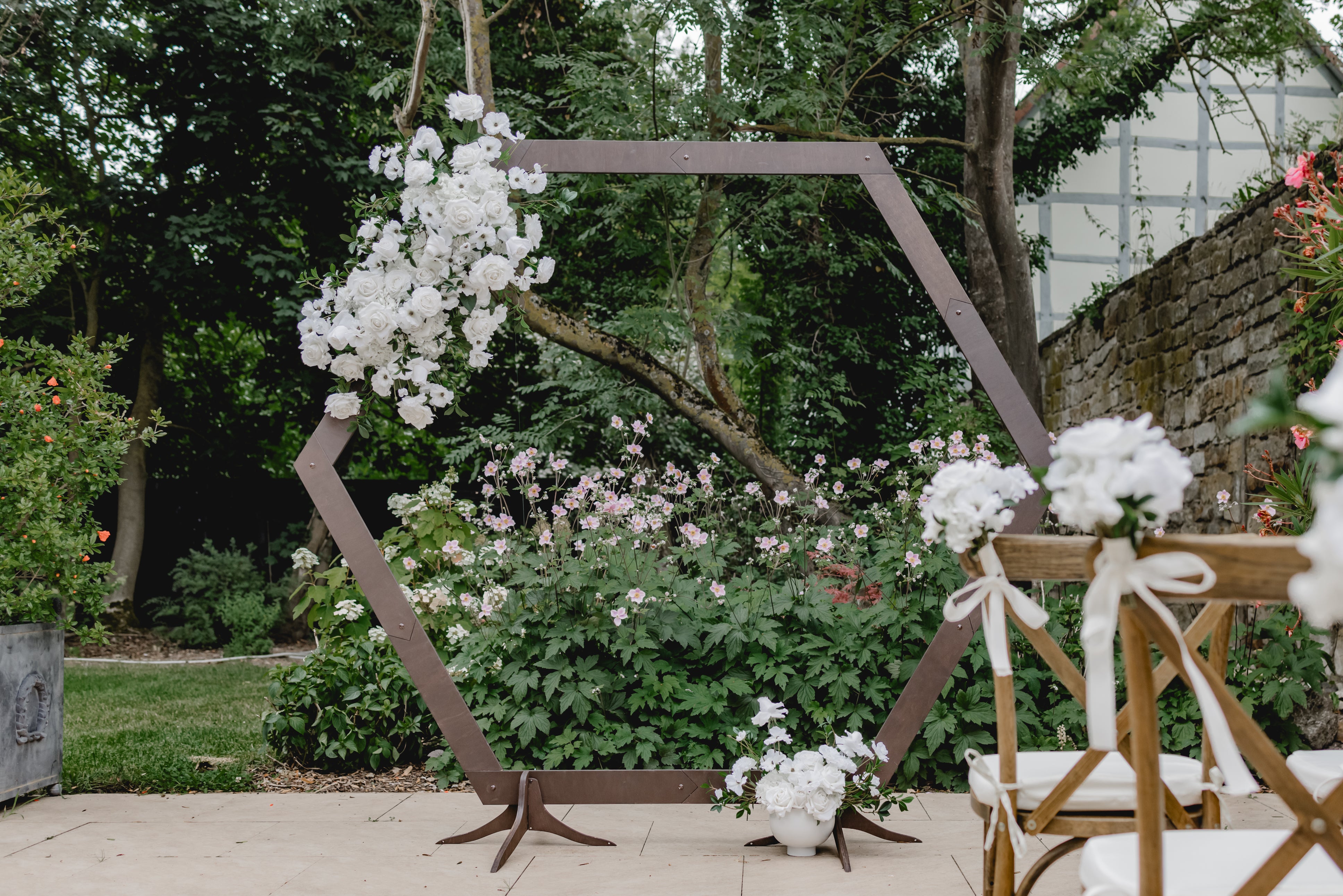 Traubogen Hexagon - Freie Trauung - Hochzeit Deko