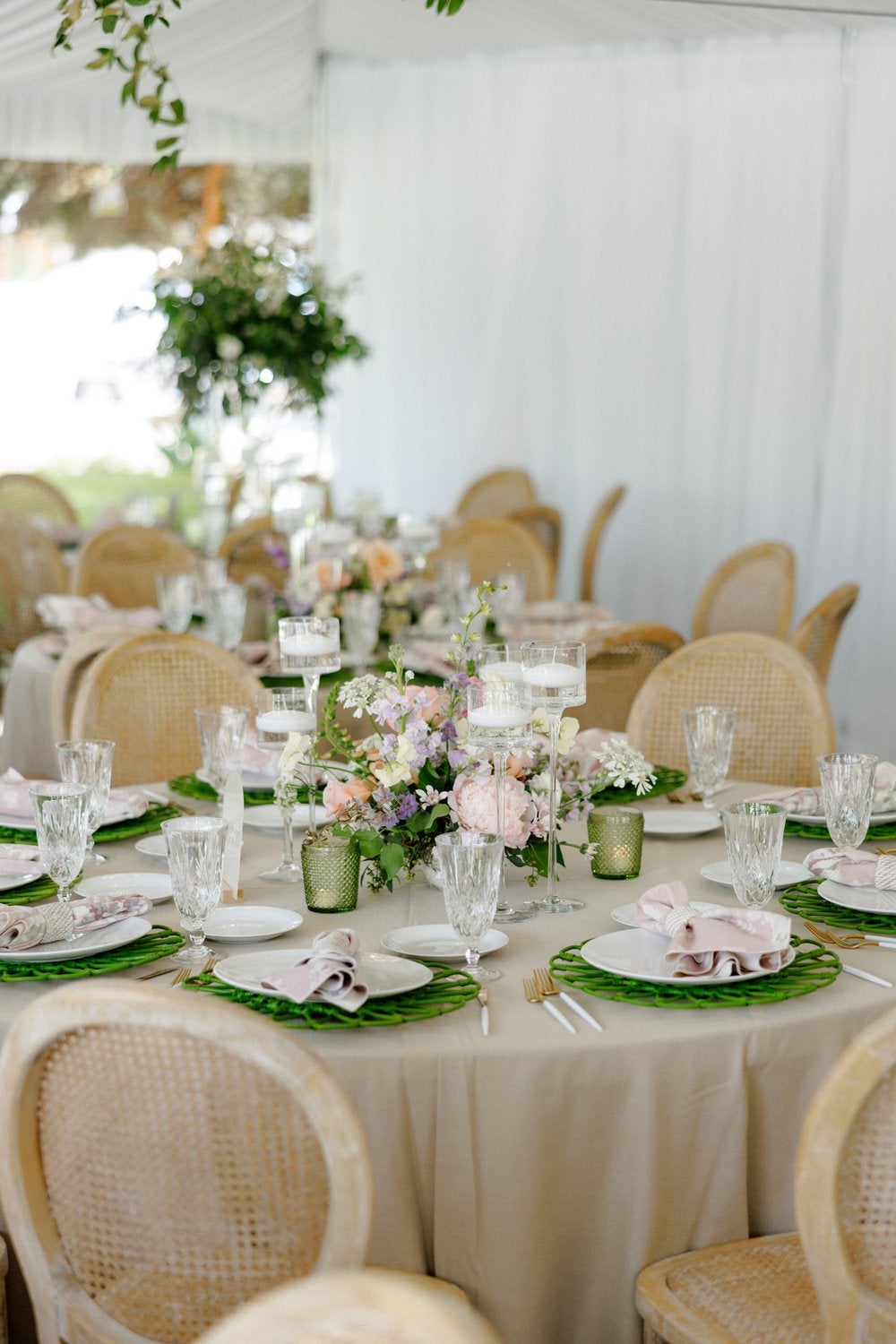 Love Events Runder Banketttisch (150 cm Ø) für elegante Veranstaltungen