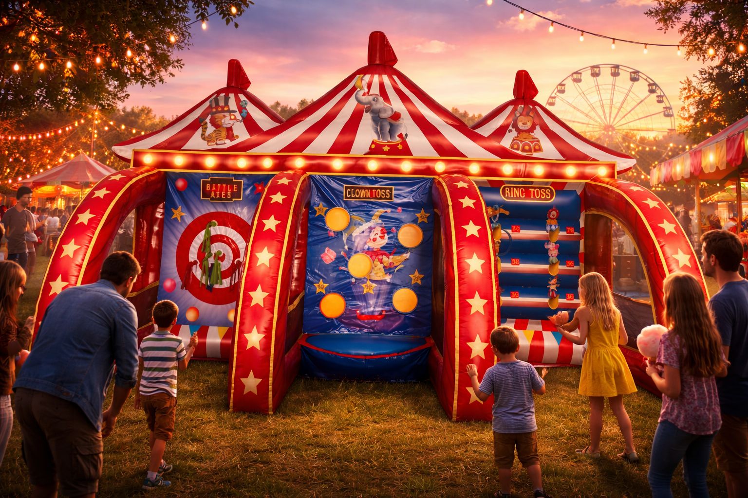 Kombi Angebot Schulfest XL Hüpfburg, Rutsche, Kletterwand, Spielecenter Wir liefern NRW weit ! – 2