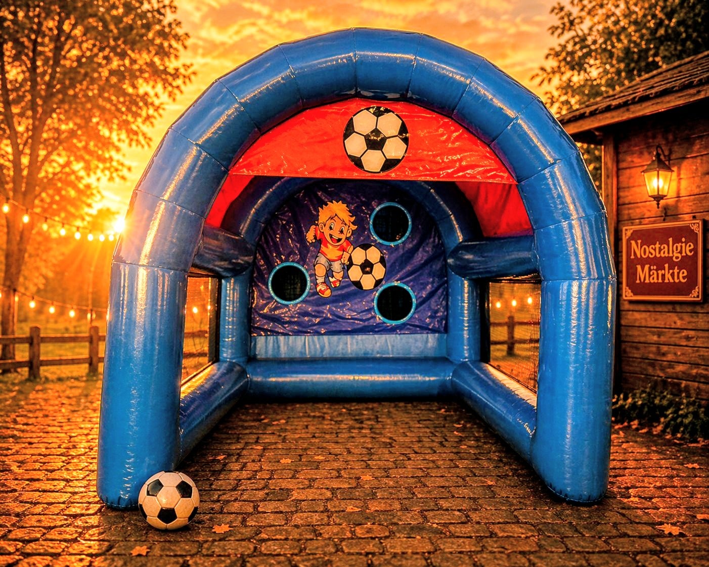 Kombi Angebot XXL Menschenkicker + Torwand mieten ( Human Table Soccer ) – 3