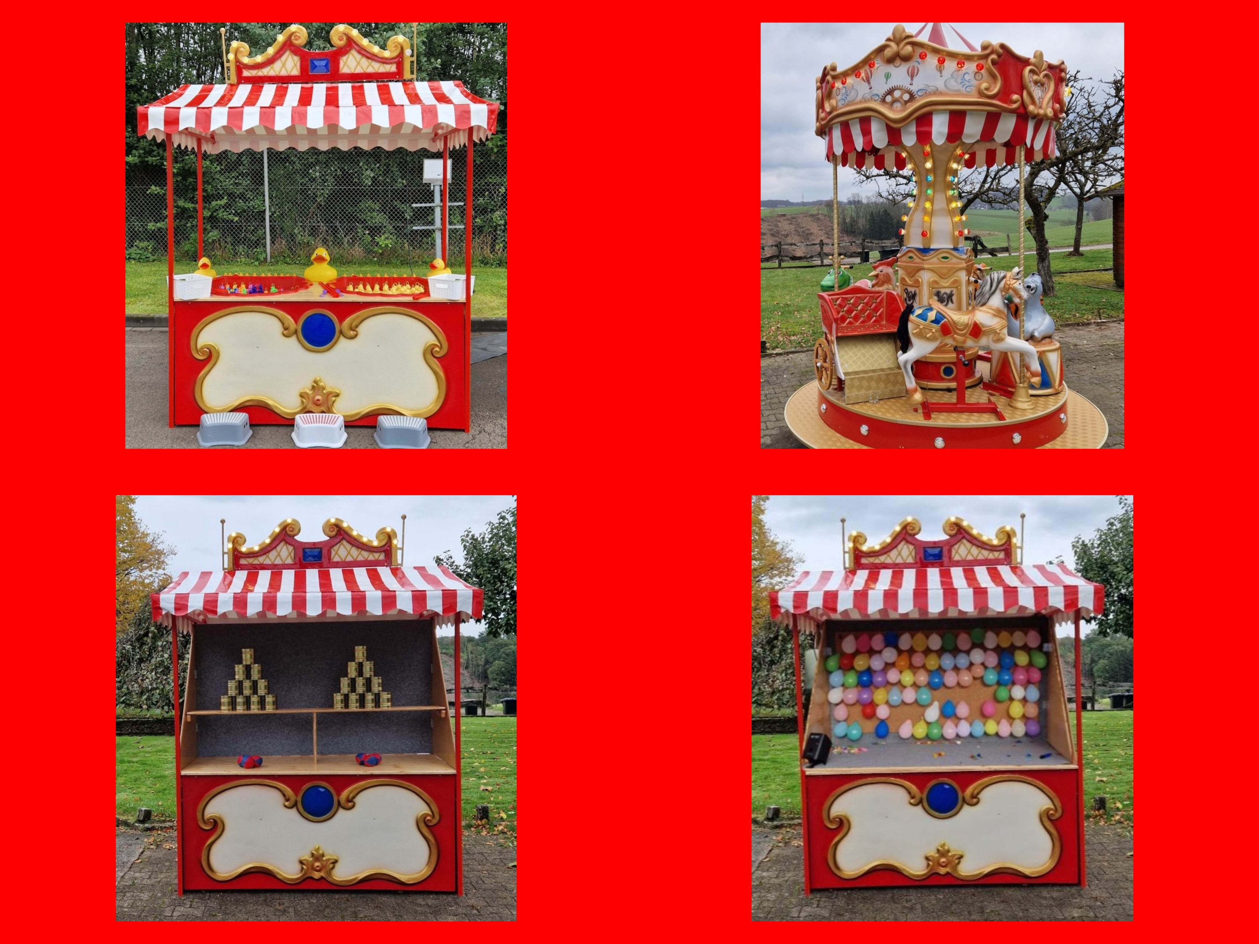 Kleiner Nostalgie Markt mieten mit Kinderkarussell, Dosenwerfen, Enteangeln, Pfeilewerfen inkl. Auf & Abbau – 2