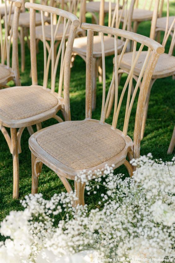 Holzstuhl ARTOIS naturbraun mit Rattan Sitzfläche | weds4rent – 3