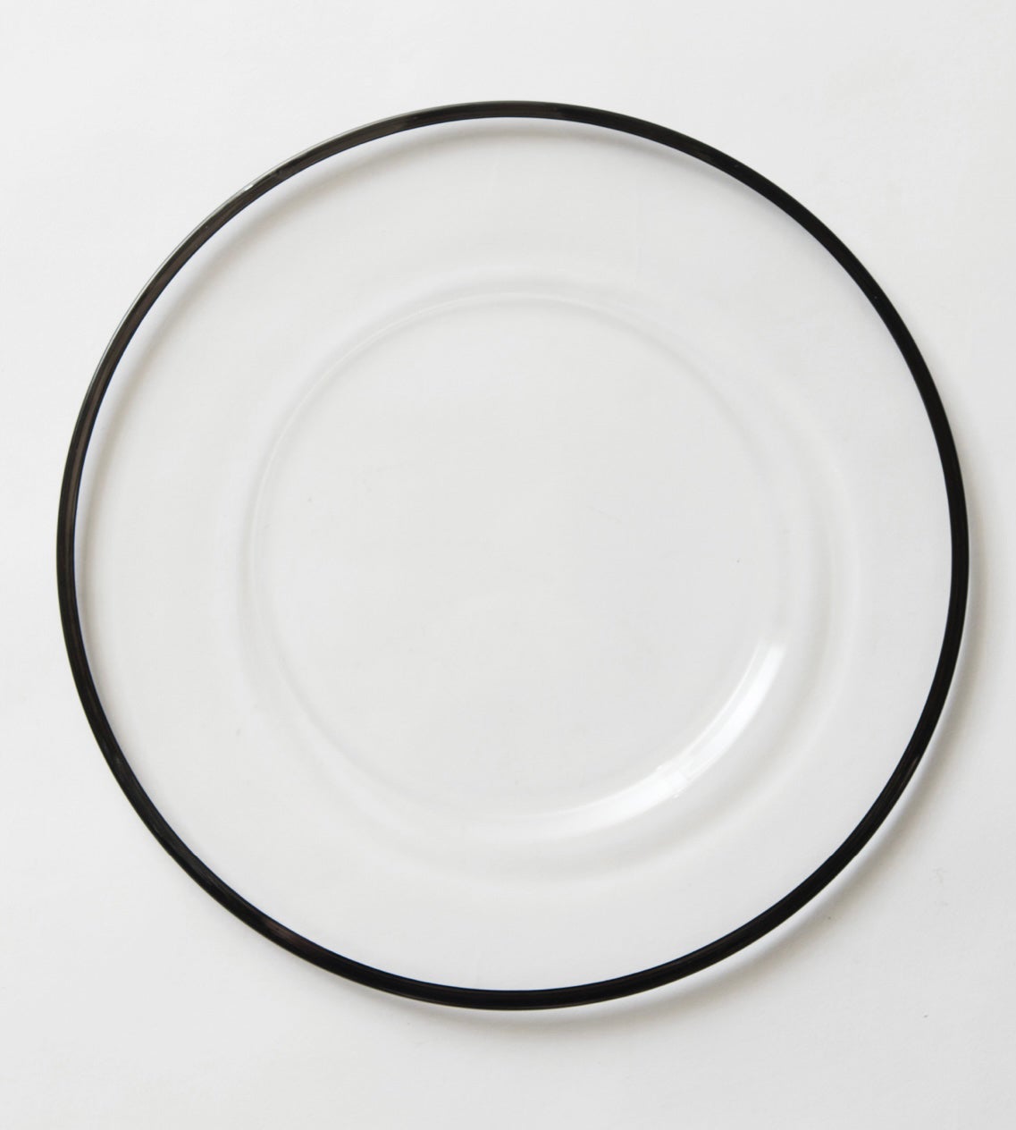 Glas Platzteller LONDON gold, roségold, silber, weiss, schwarz weds4rent mit Goldrand – 4