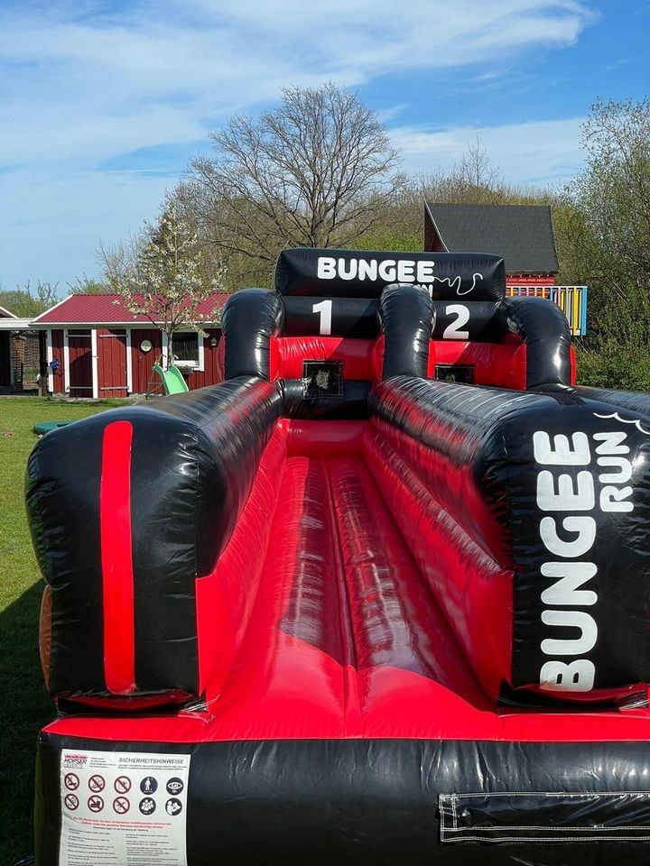 Bungeerun Aufblasbar 11x3 Meter auch Erwachsene mieten in Oberkrämer – 2