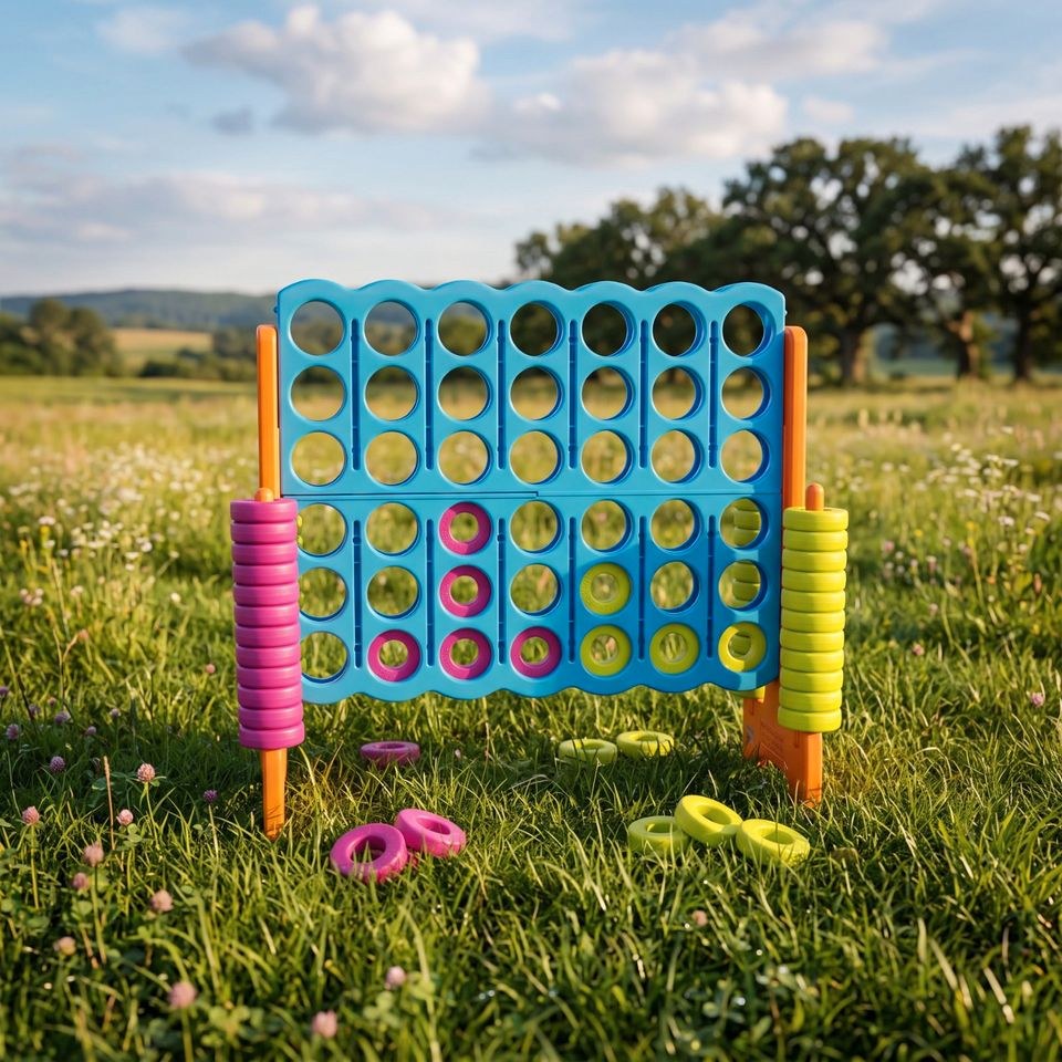 Outdoorspiel XXL 4 Gewinnt mieten in Oberkrämer – Spiel & Spaß