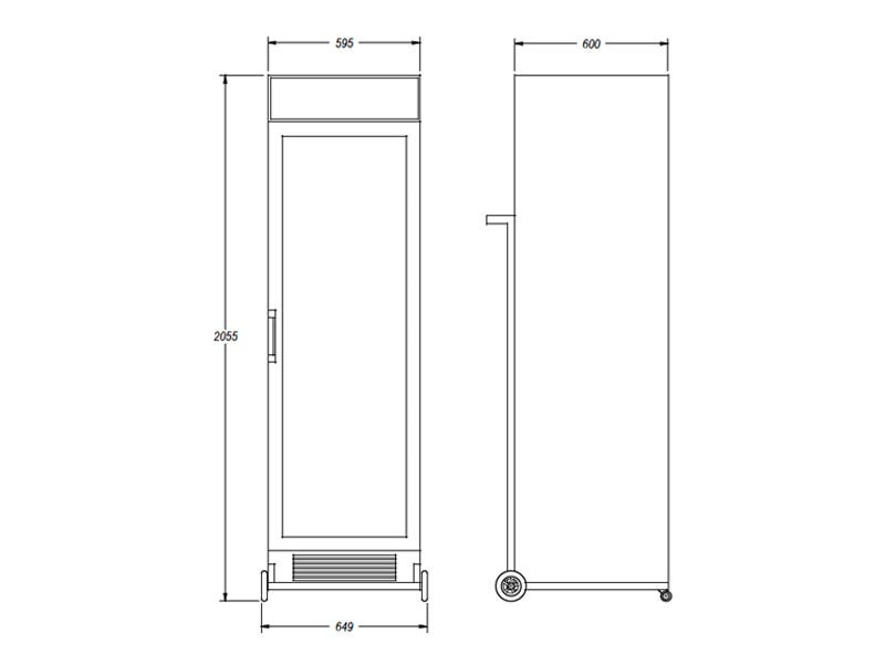 Kühlschrank mit Werbedisplay, beleuchtet – 2