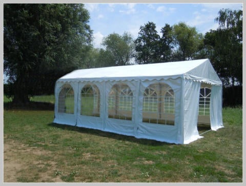 Partyzelt Zelt 4x4 mieten Leihen PVC kein Klappzelt sehr stabil