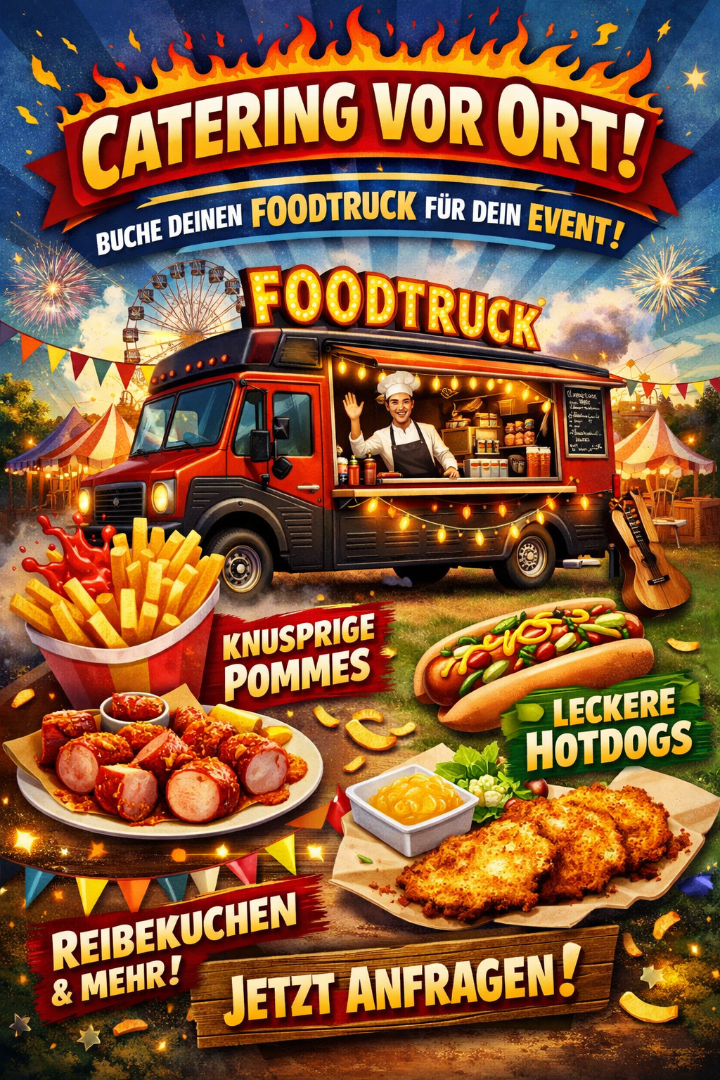 Buche deinen Foodtruck Imbisswagen für dein Event Catering Partyservice – 2