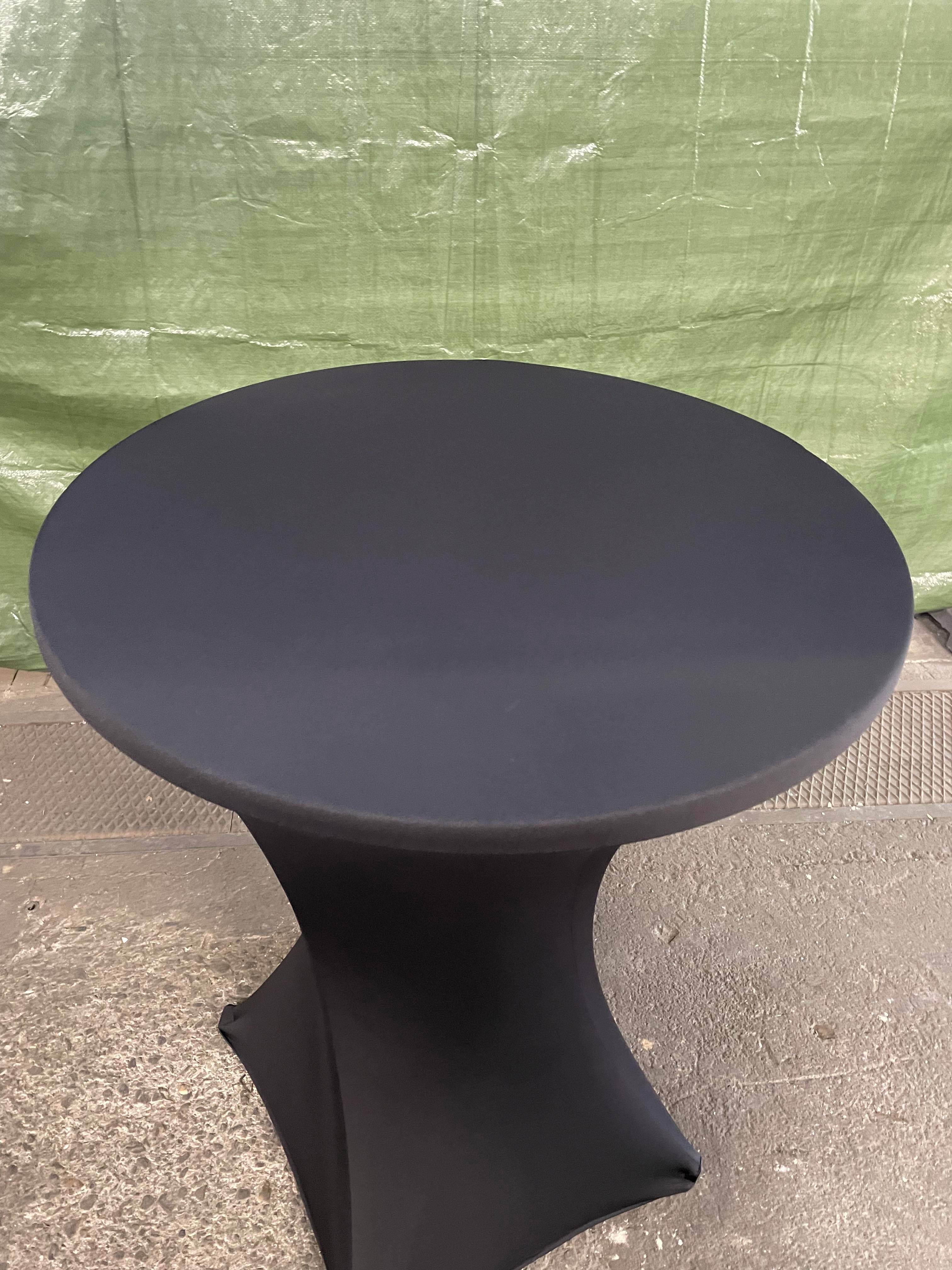 Stretch Stehtisch Husse für Stehtisch Ø 80-85 cm schwarz – 3