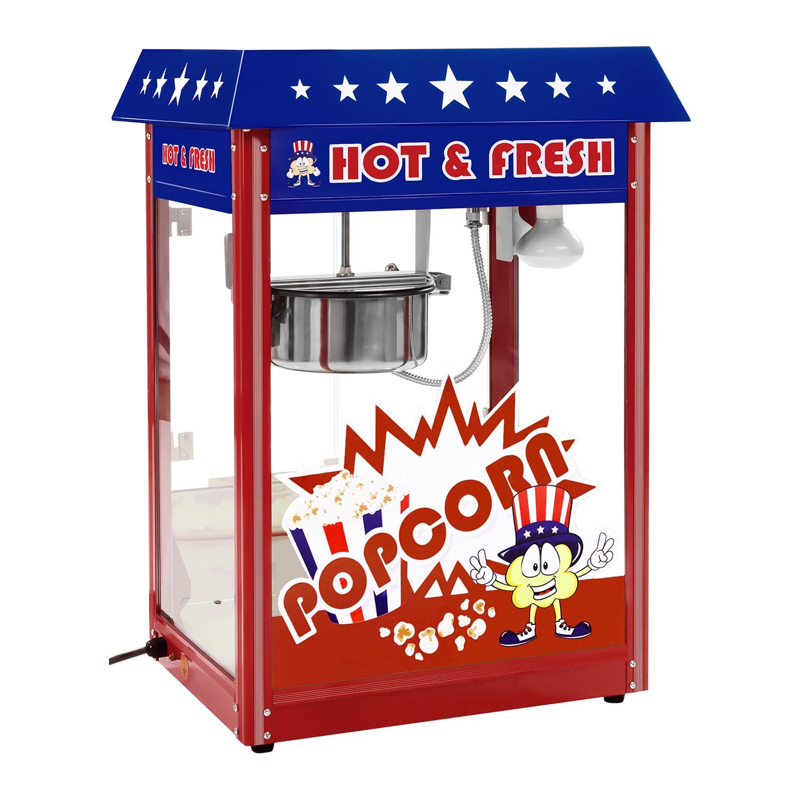 Popcornmaschine - inkl. Wagen - USA-Design – 2