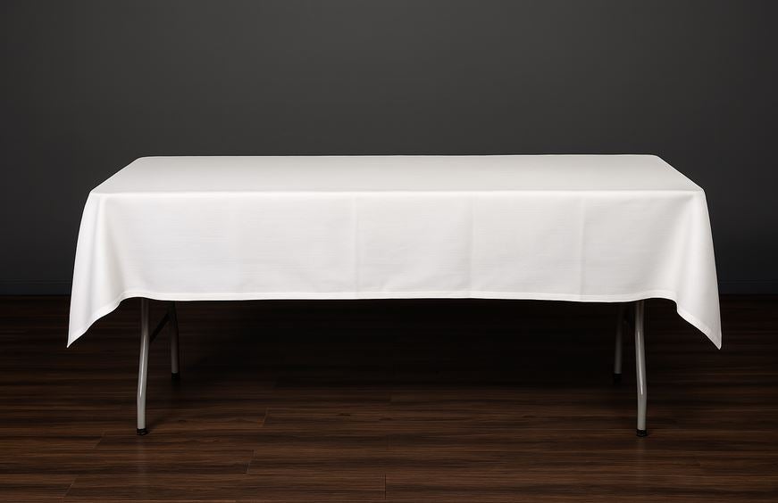 Tischdecke weiß inkl. Reinigung 130 x 220 cm