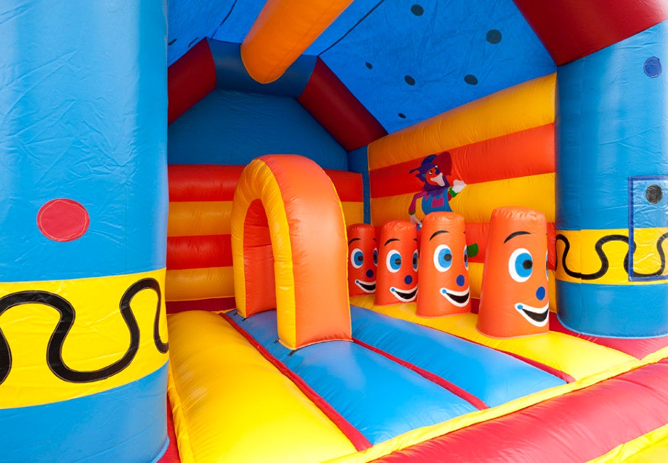 Hüpfburg Multifun Klatschender Clown mit Rutsche – 4