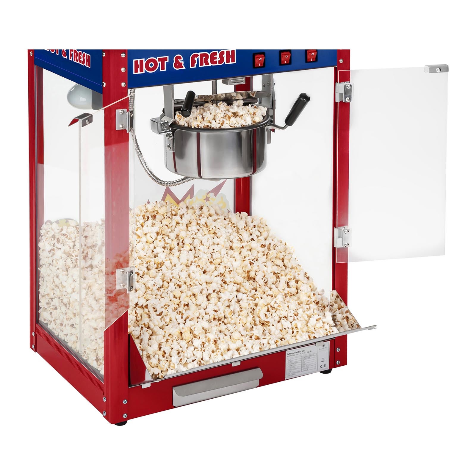 Popcornmaschine - inkl. Wagen - USA-Design – 3