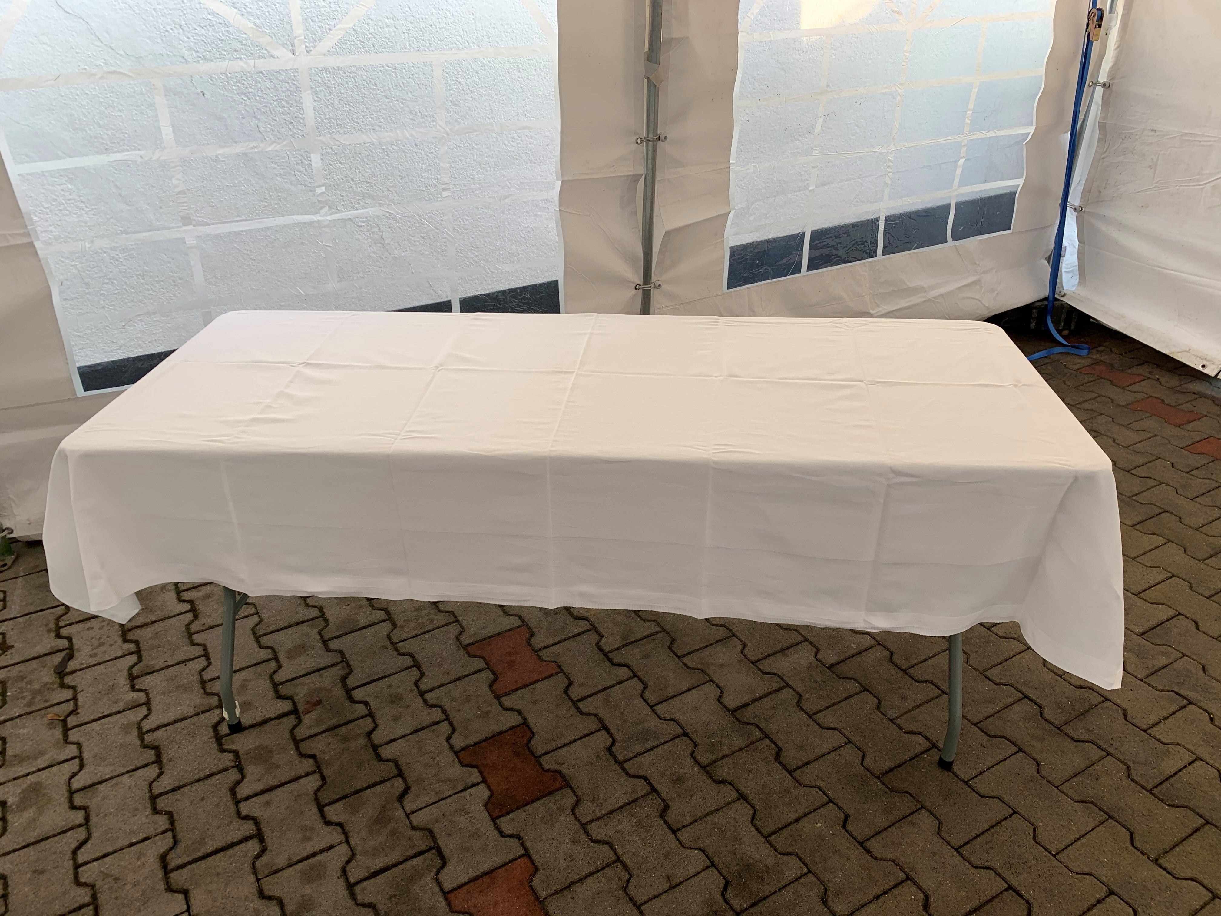 Tischdecke weiß inkl. Reinigung 130 x 220 cm – 2