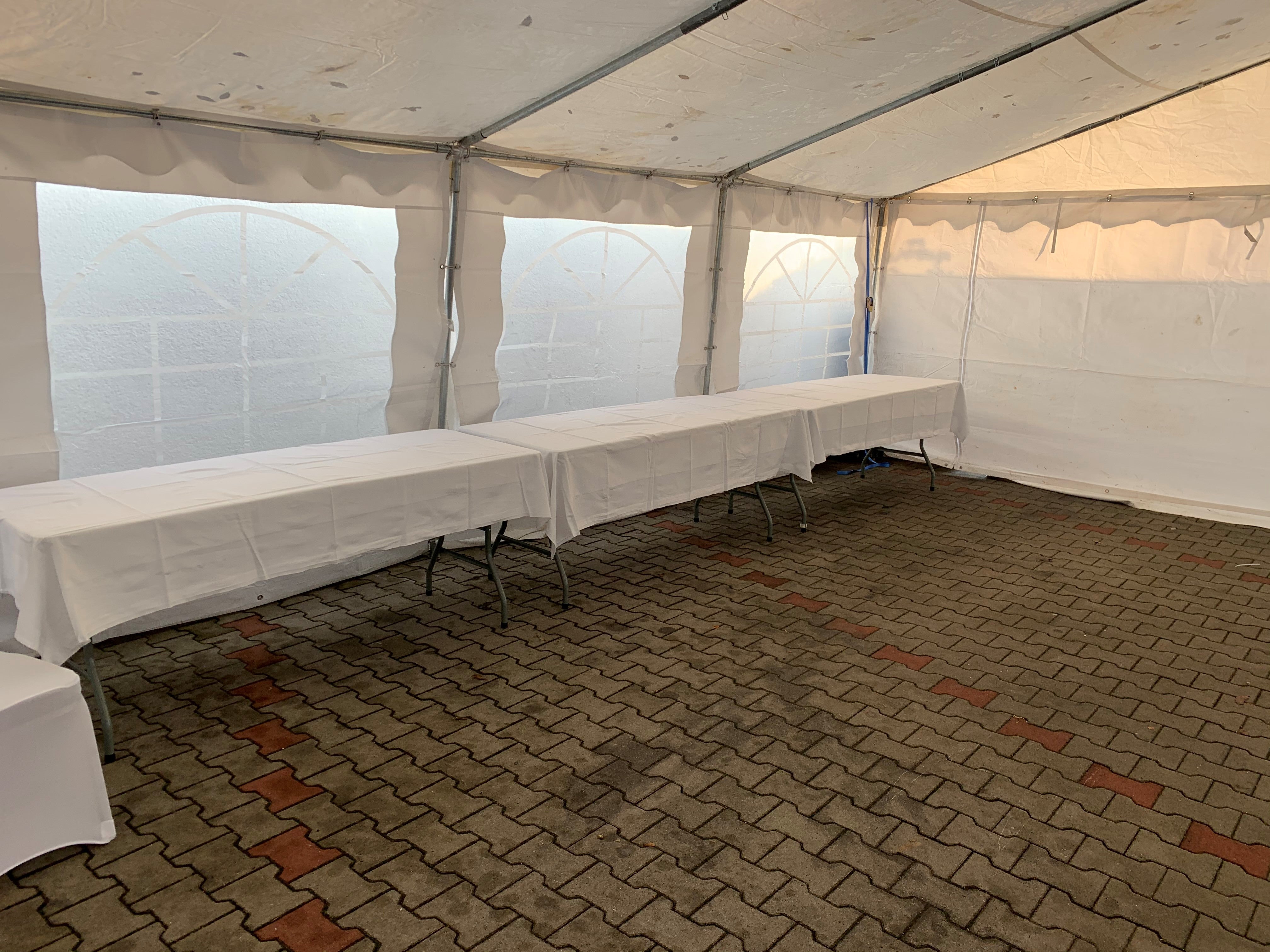 Tischdecke weiß inkl. Reinigung 130 x 220 cm – 3