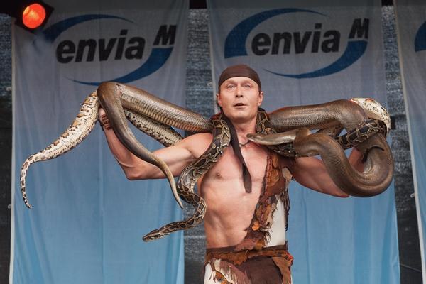 Schlangenshow / Feuershow Magdeburg, Halle, Leipzig buchen in Gera