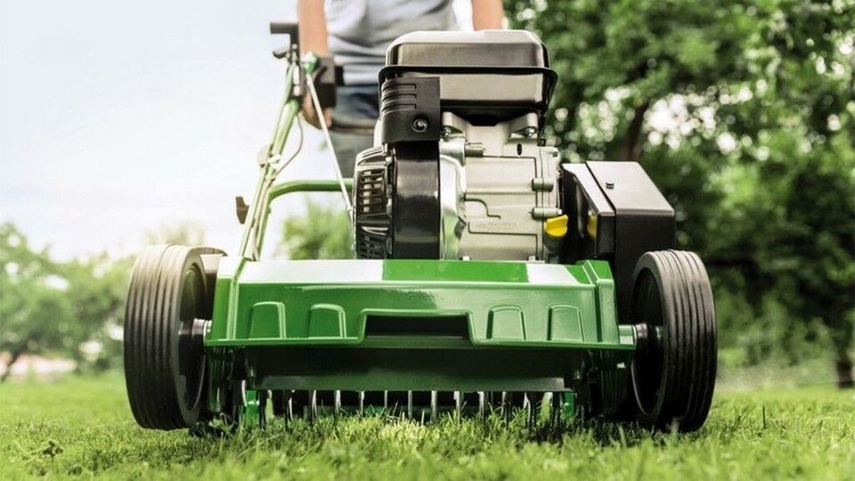 Benzin Vertikutierer Motorhacke Gartenfräse mieten bei Borgsdir – 2