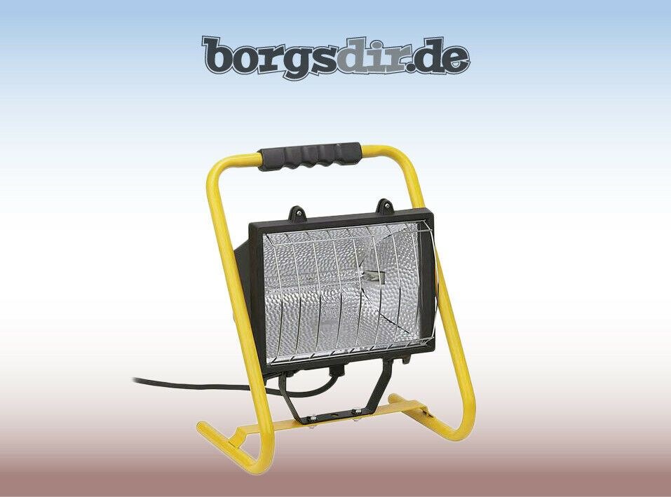 Baustrahler Flutlicht Strahler 500W mieten bei Borgsdir