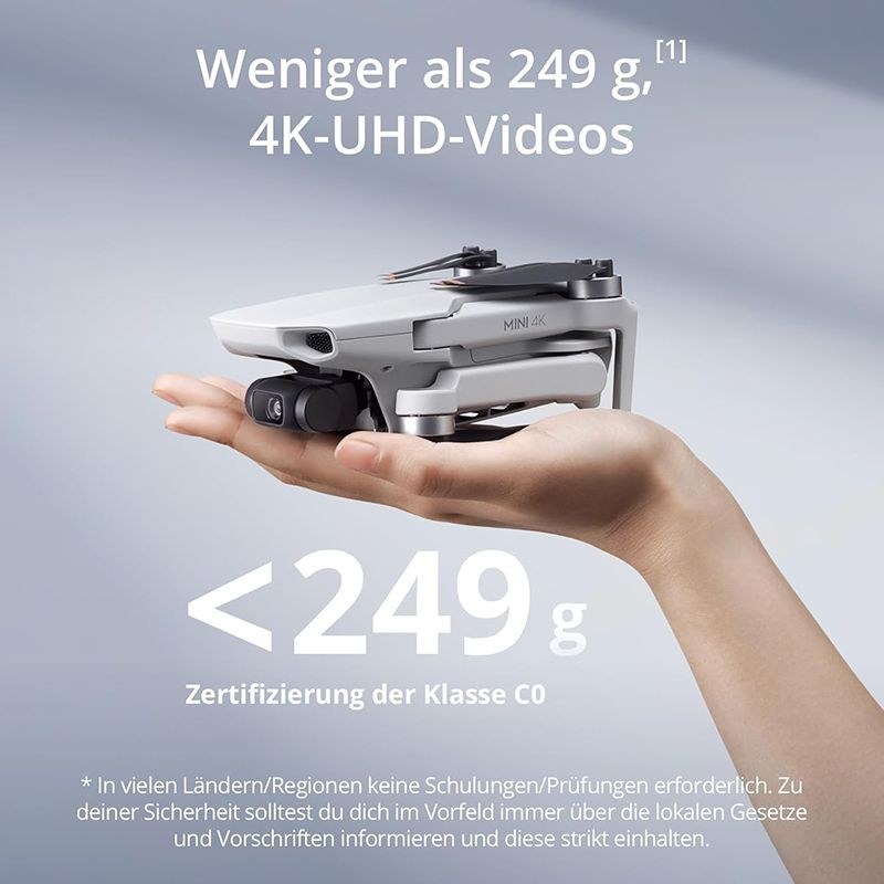 Mini 4K Drohne 249 gr mieten bei Borgsdir – Luftaufnahmen auf Zeit – 3