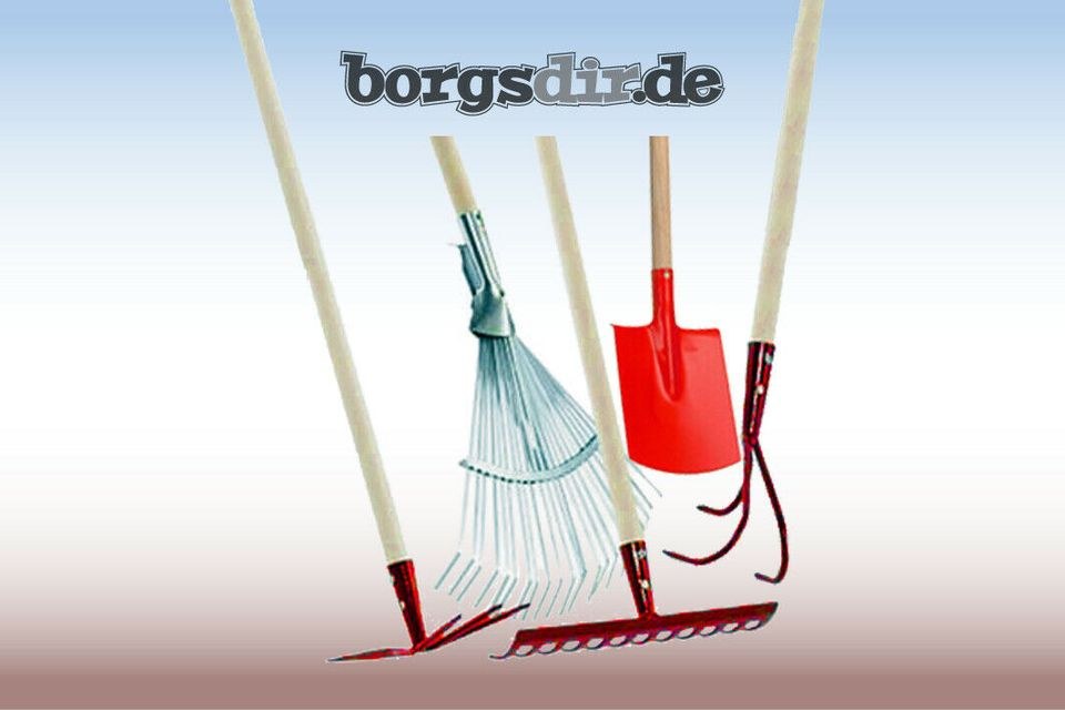 Besen Karre Schaufel Schüppe Spaten Harke mieten bei Borgsdir