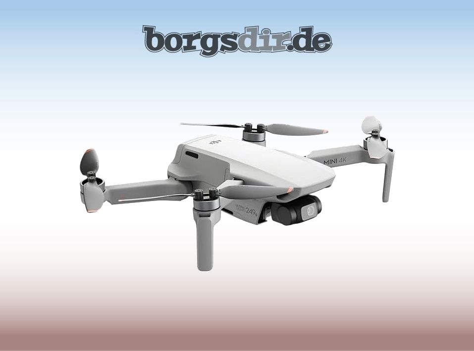 Mini 4K Drohne 249 gr mieten bei Borgsdir – Luftaufnahmen auf Zeit