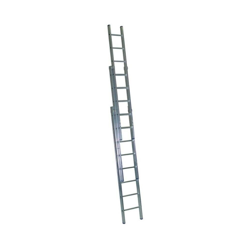 Leiter Aluminium Holz klappbar teleskopierbar mieten bei Borgsdir – 3