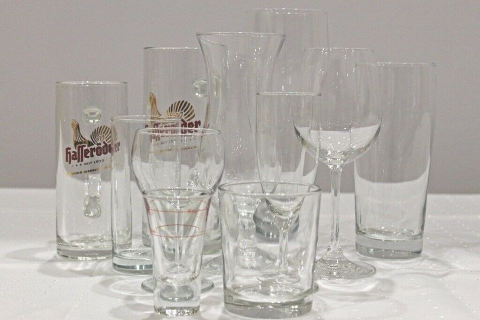 Gläser Bier Wein Sektgläser mieten in Gröningen bei Showsystem