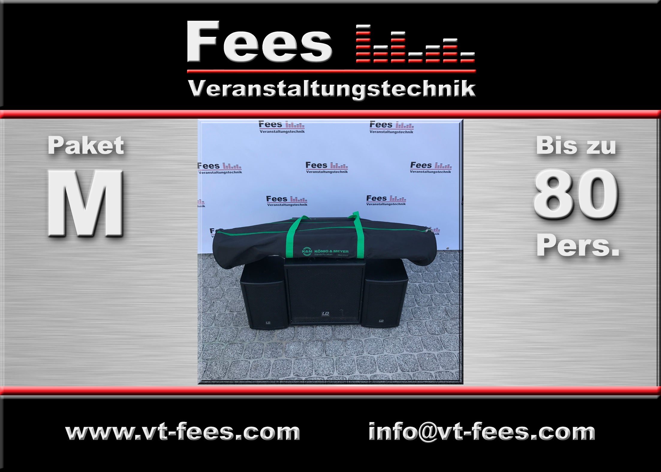 Komplettpaket, PA Anlage, Tonanlage zu Mieten für 80 Personen von LD Systems – 3