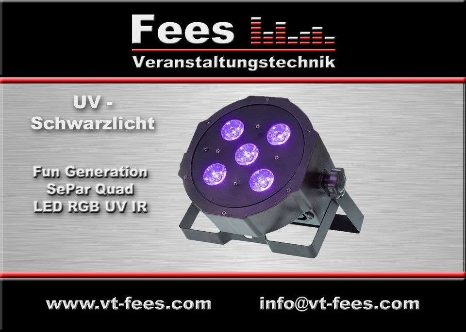 UV Schwarzlicht LED Strahler in Weisendorf mieten –