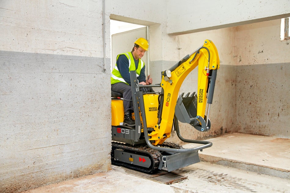 Minibagger 1,1 t / Microbagger / Bagger mit verstellbarem Laufwerk / Neuson 803 – 2