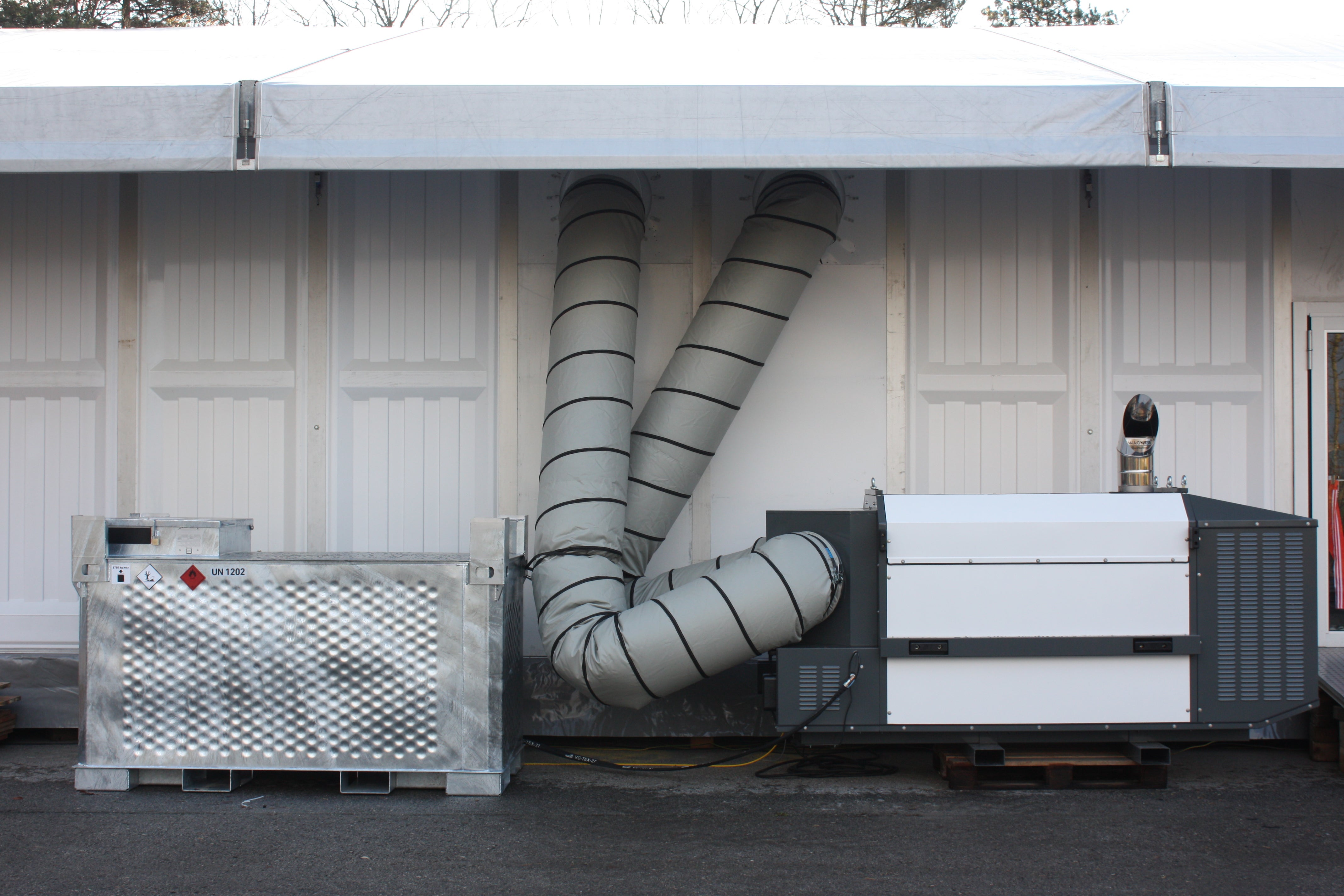 Mobile Heizzentrale 320 kW, Zeltheizung, Baustellenheizung – 2