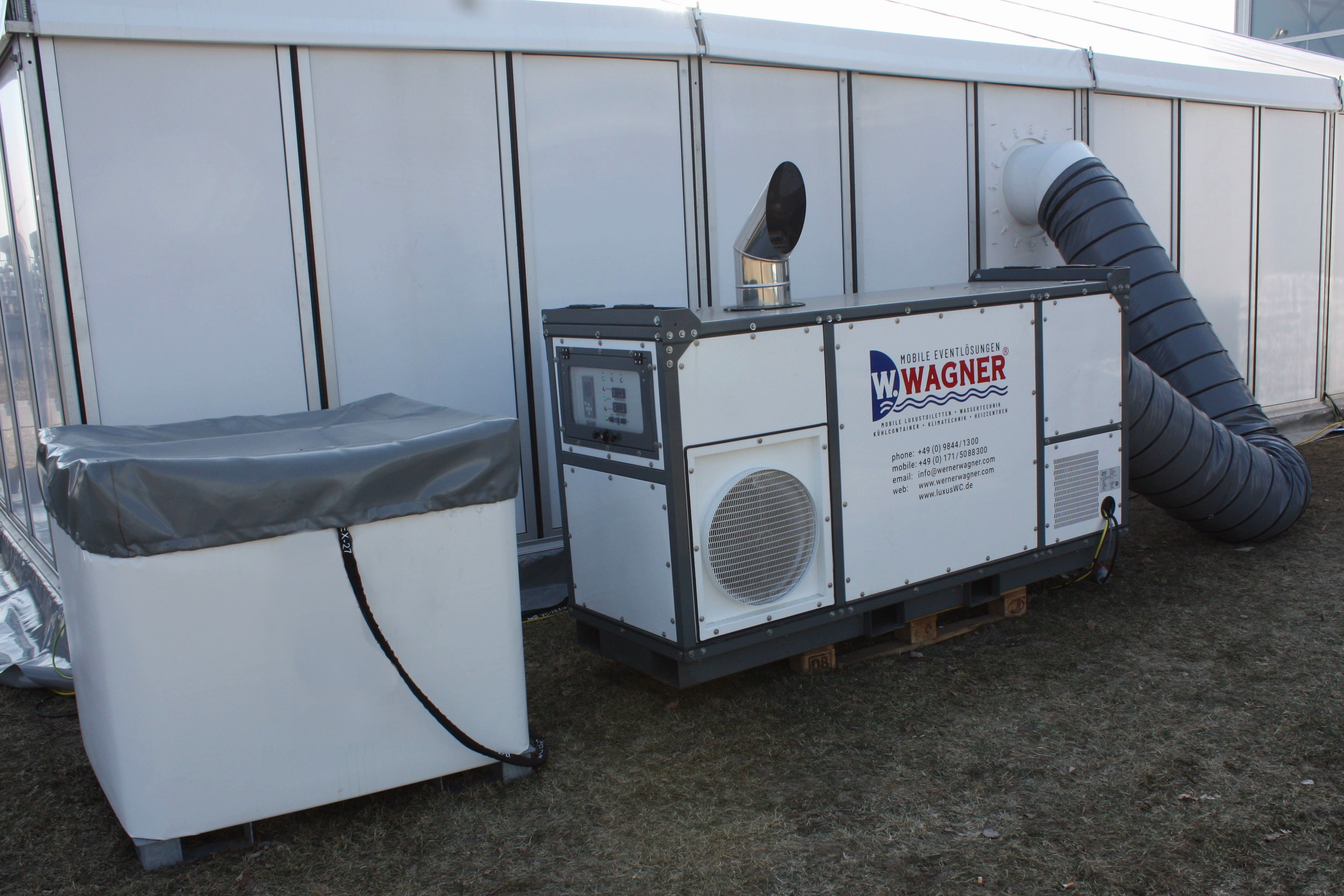 Mobile Heizzentrale 200 kW, Zeltheizung, Baustellenheizung – 2