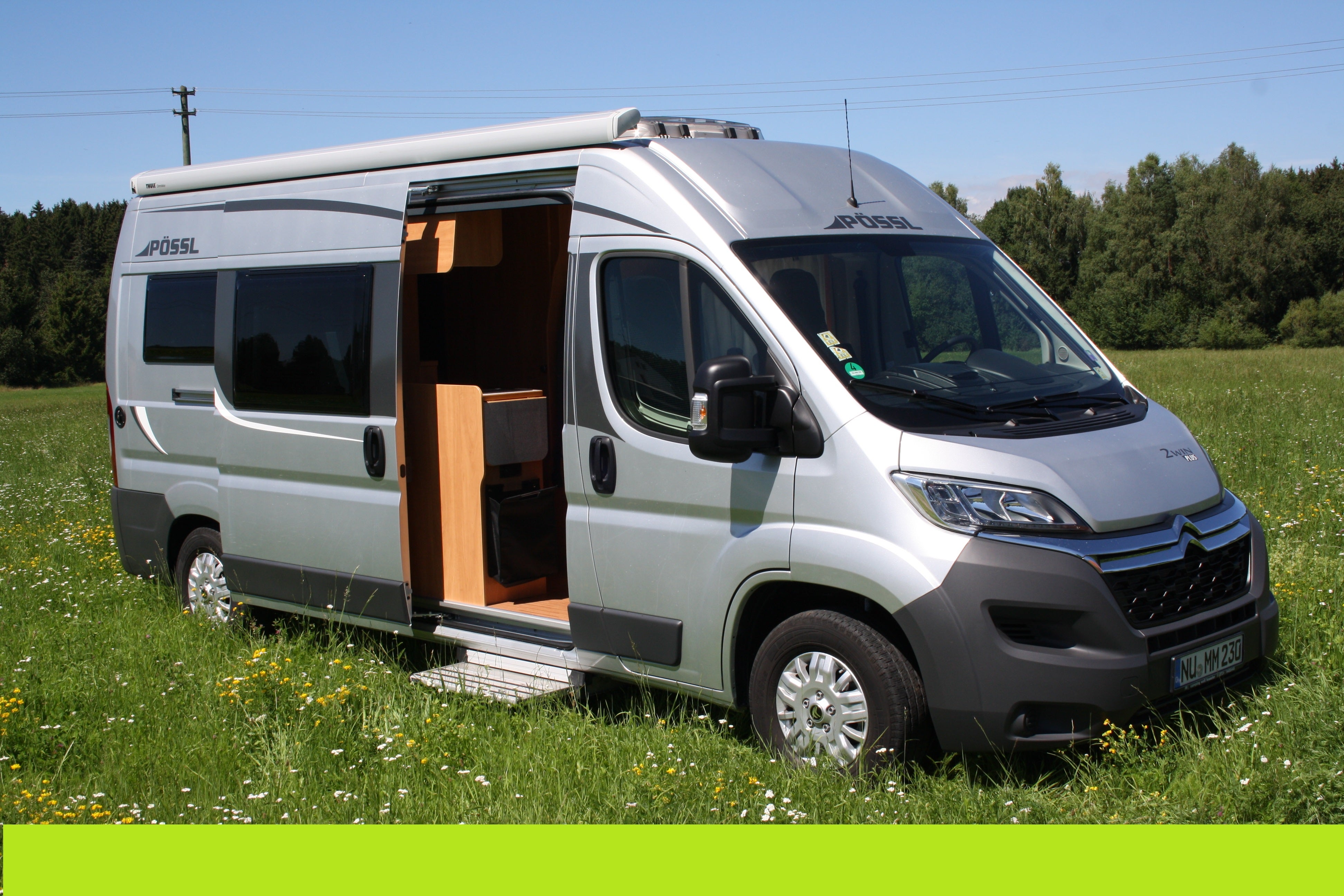 Wohnmobil für 2 Personen - Pössl 2WIN, Navigation, Rückfahrkamera