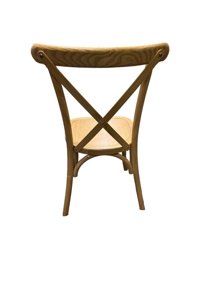 Hochzeitsstuhl Crossback Holz Stuhl mieten bei Real Event Music – 4