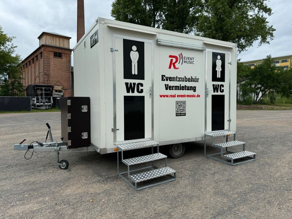 Toilettenwagen WC Wagen Toilettenanhänger mieten bei Real Event Music – 3