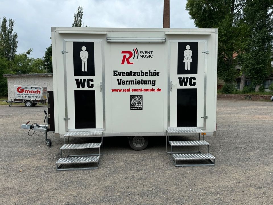 Toilettenwagen WC Wagen Toilettenanhänger mieten bei Real Event Music – 4