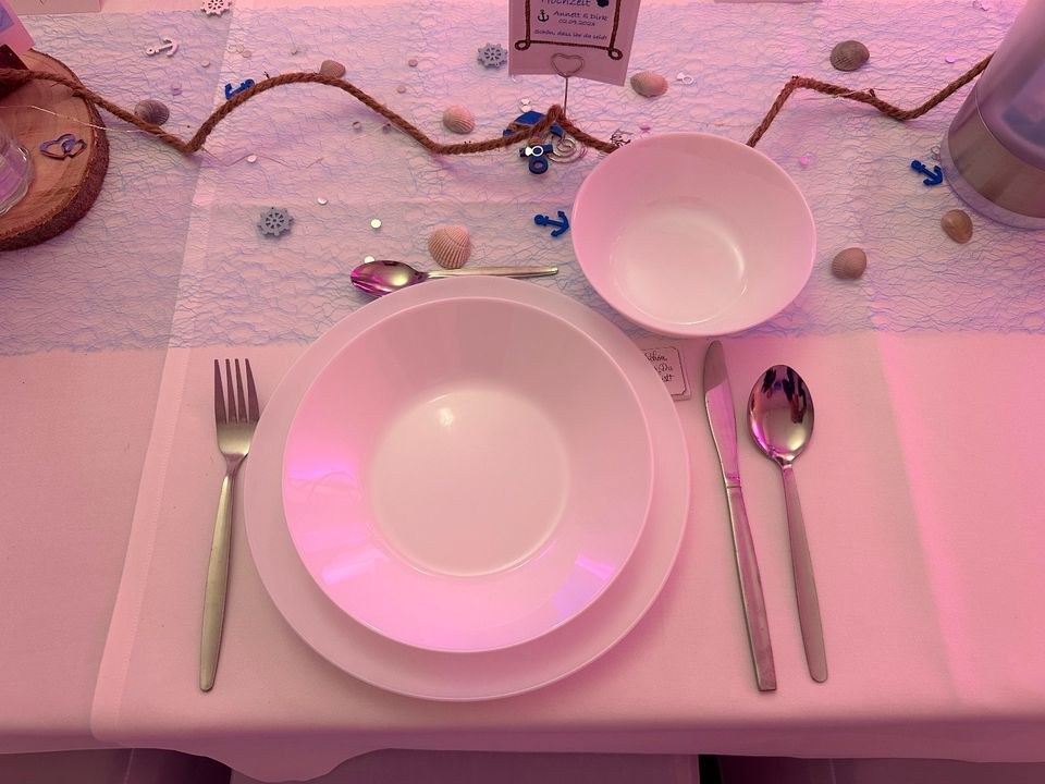 Abend Geschirr Besteck Teller mieten bei Real Event Music – 3
