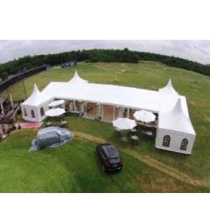 exclusives Pagodenzelt 4 x 4m, Partyzelt, Festzelt, Pagode – 3